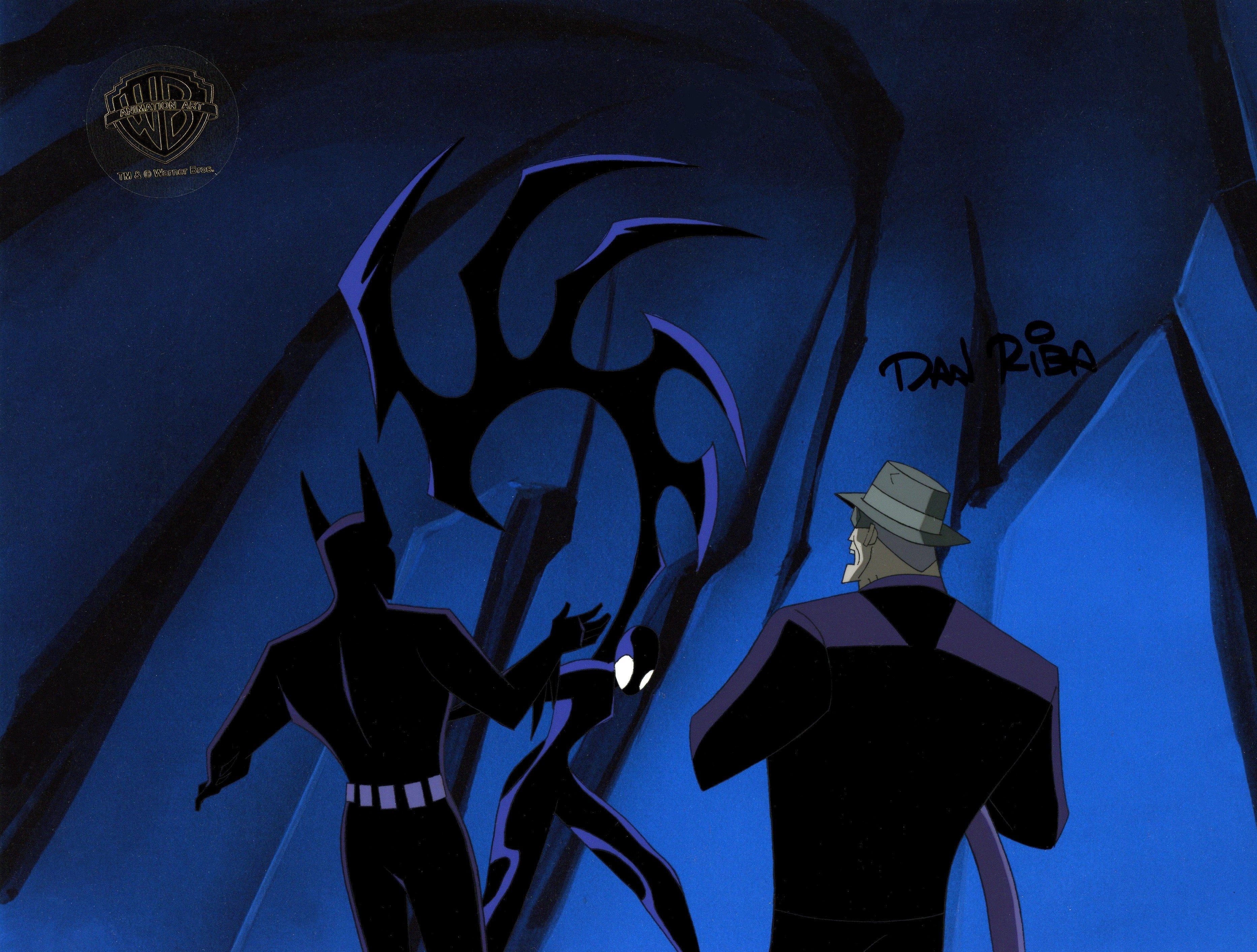Batman Inque Batman Beyond Original Production Cel Signed by Dan Riba: Batman, Inqu ...