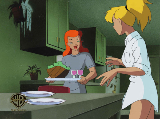 Batman The Animated Series Original Production Cel with Matching Drawing: Pamela, Harleen