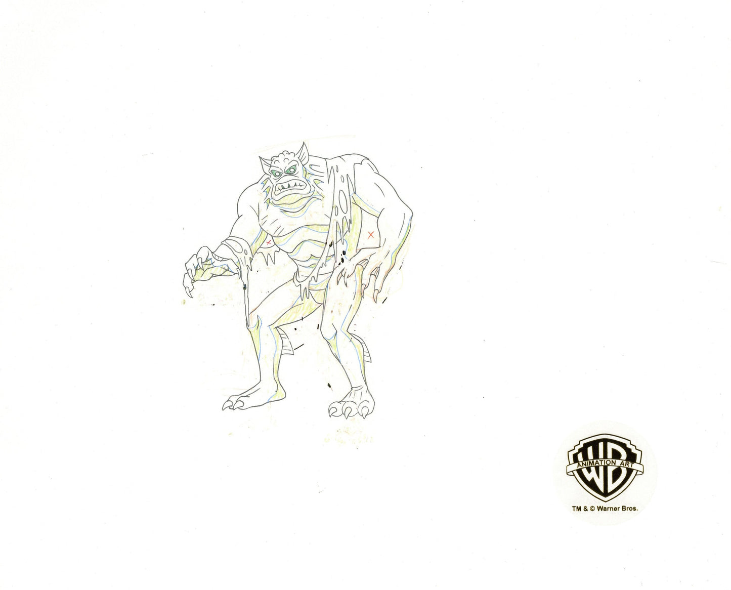 Scooby-Doo on Zombie Island Original Production Cel with Matching Drawings: Scooby, Shaggy, Monster