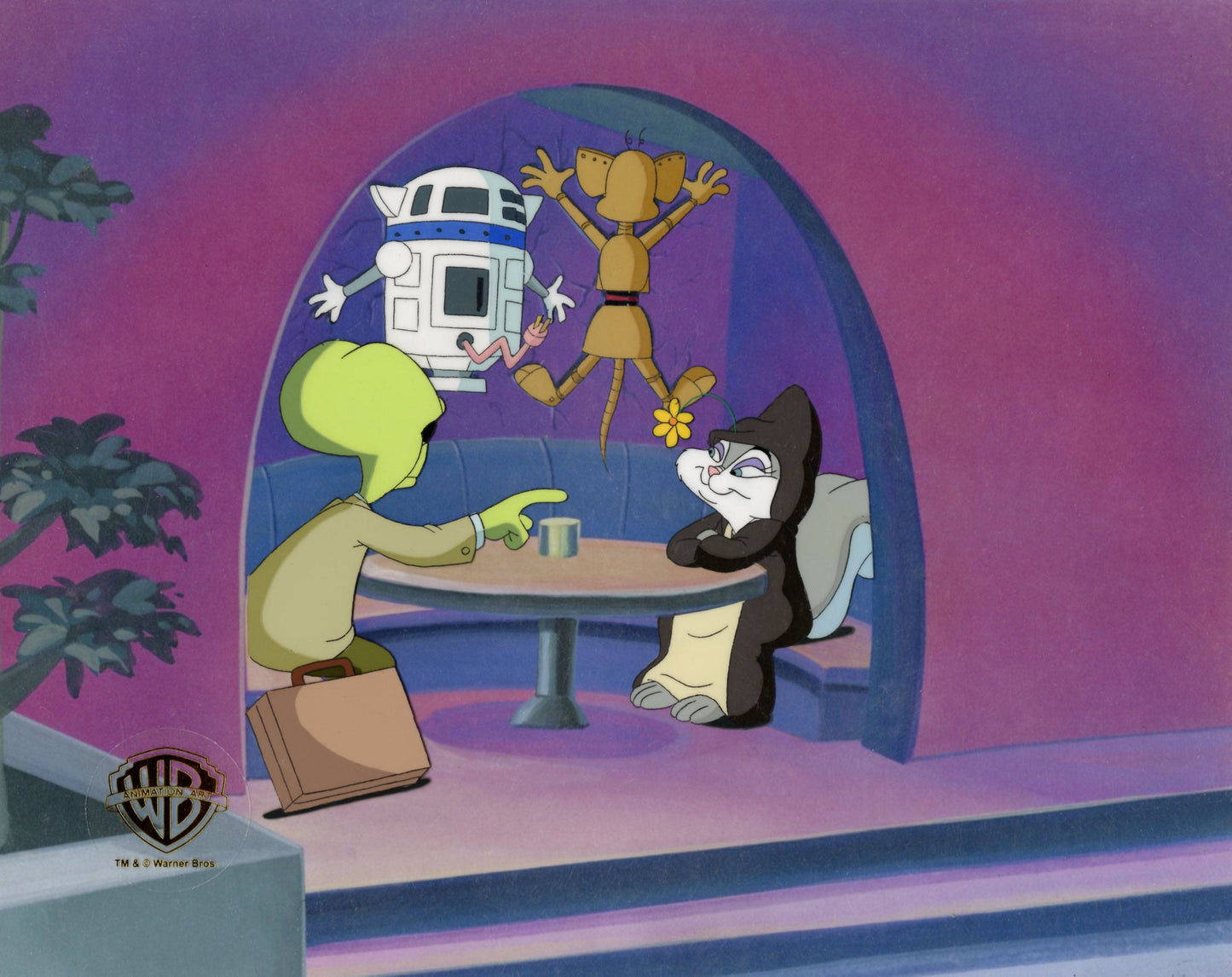 Pinky and the Brain Original Production Cel with Matching Drawings: Slappy Wanna Nappy, Brain2-Me2, 3-PinkEO