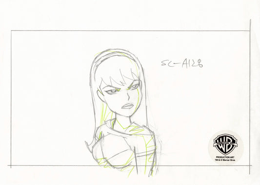 Justice League Unlimited Original Production Drawing: Supergirl