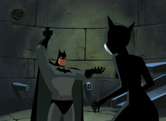 The New Batman Adventures Original Production Cel: Batman, Catwoman