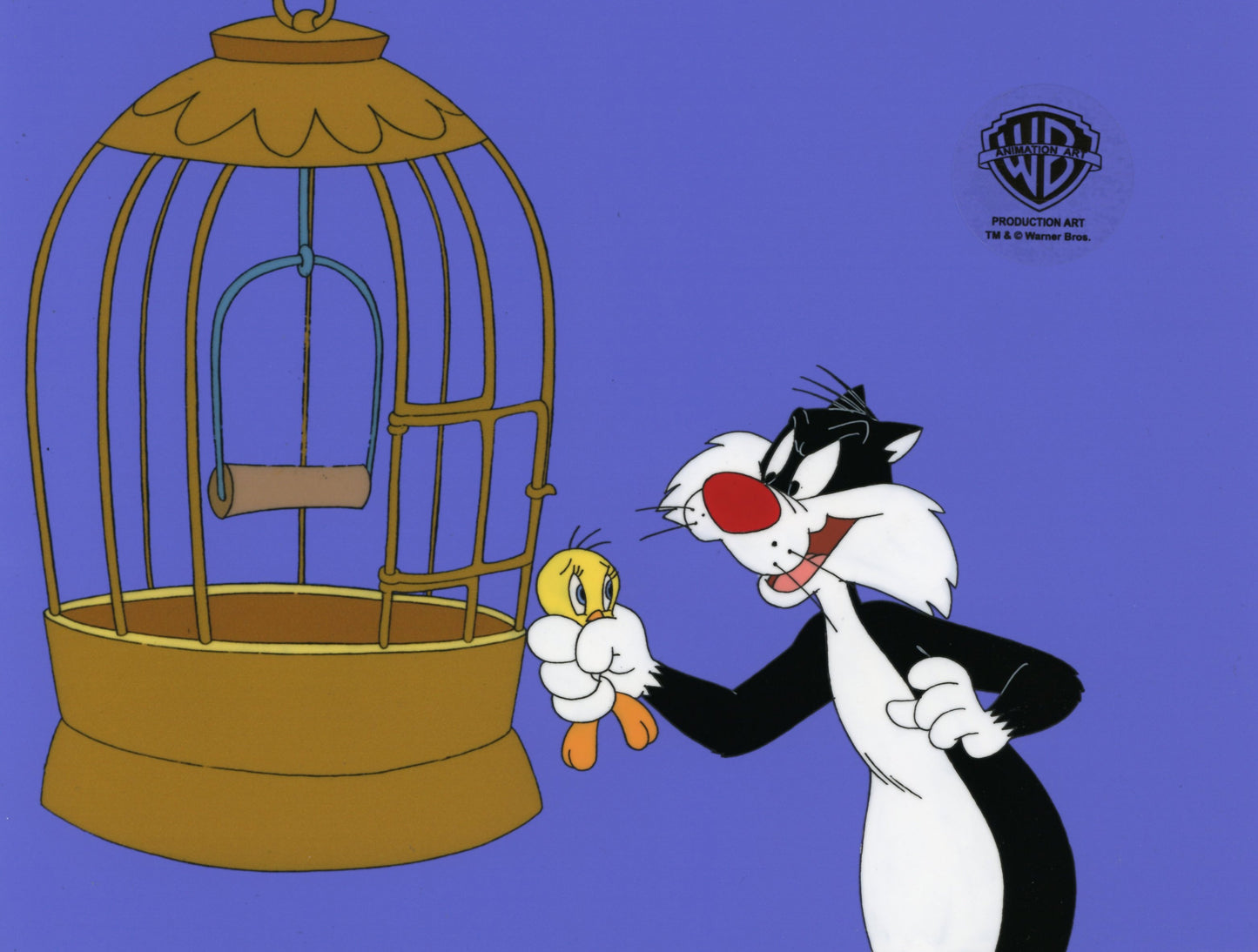 Sylvester and Tweety Mysteries Original Production Cel: Sylvester, Tweety