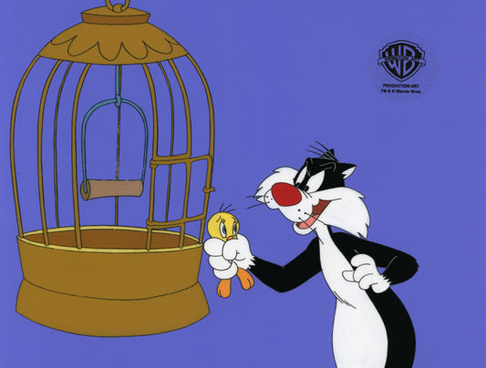 Sylvester and Tweety Mysteries Original Production Cel: Sylvester, Tweety