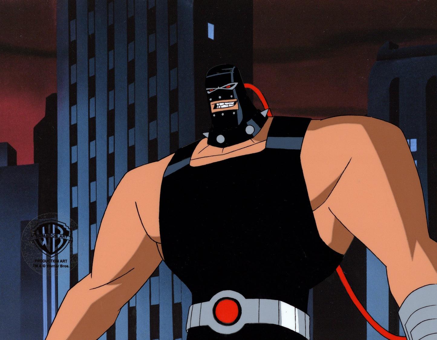 The New Batman Adventures Original Production Cel with Matching Drawing: Bane