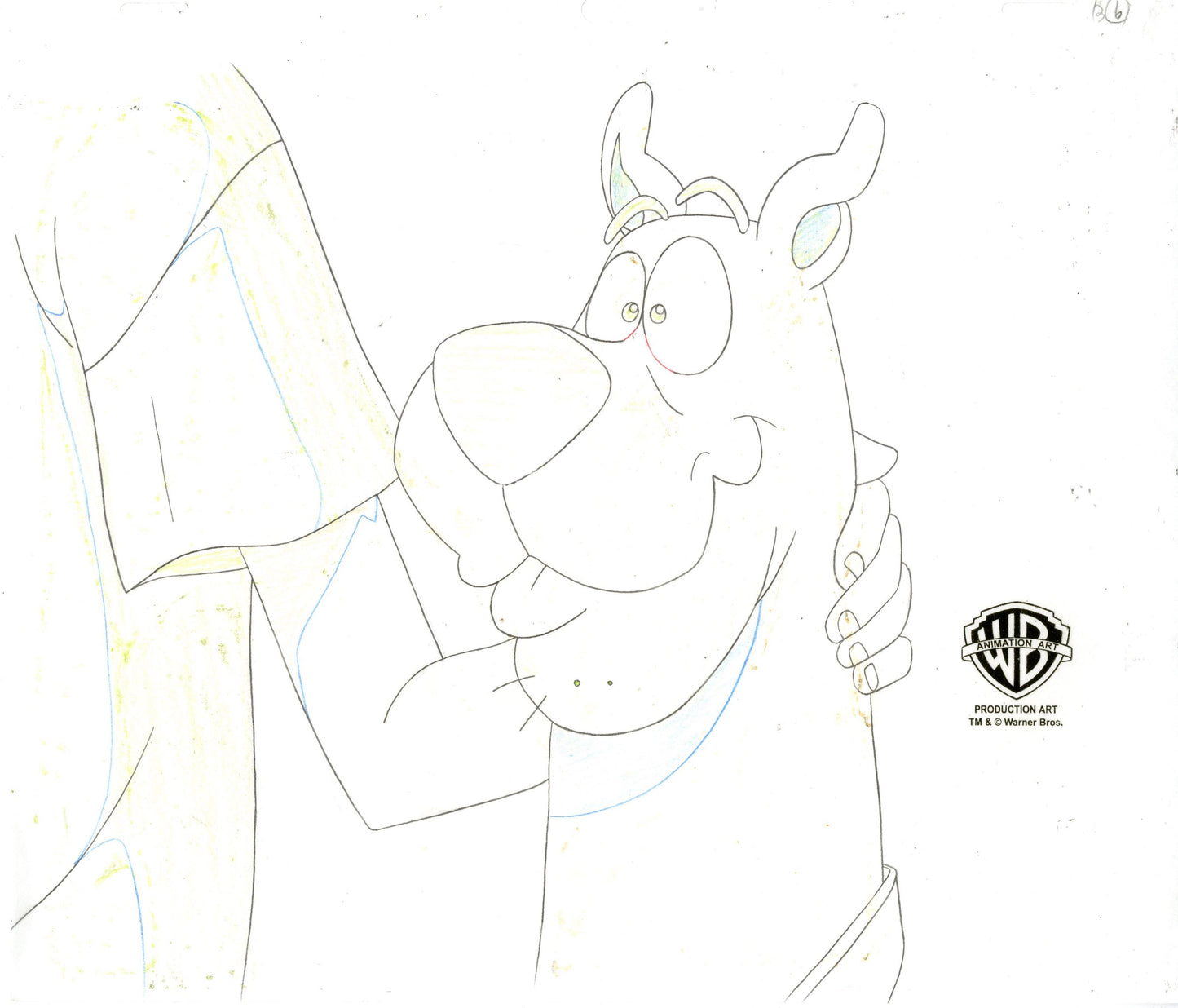 Scooby-Doo and the Witch's Ghost Original Production Cel and Matching Drawing Signed by Bob Singer: Scooby-Doo
