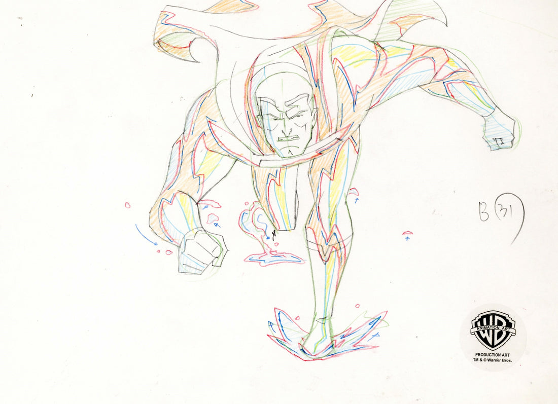 Superman: Doomsday Original Production Drawing: Superman – Clampett Studio