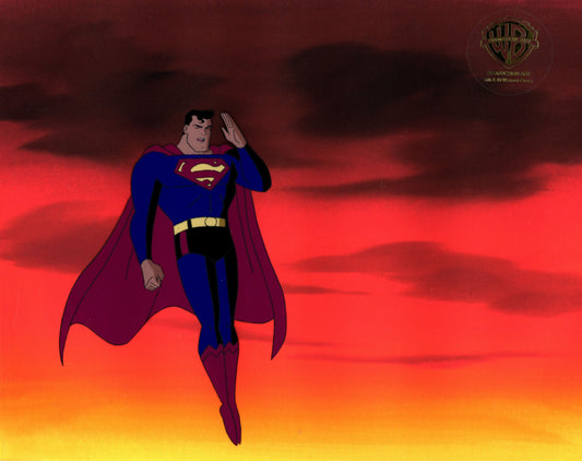Superman The Animated Series Original Production Cel: Superman