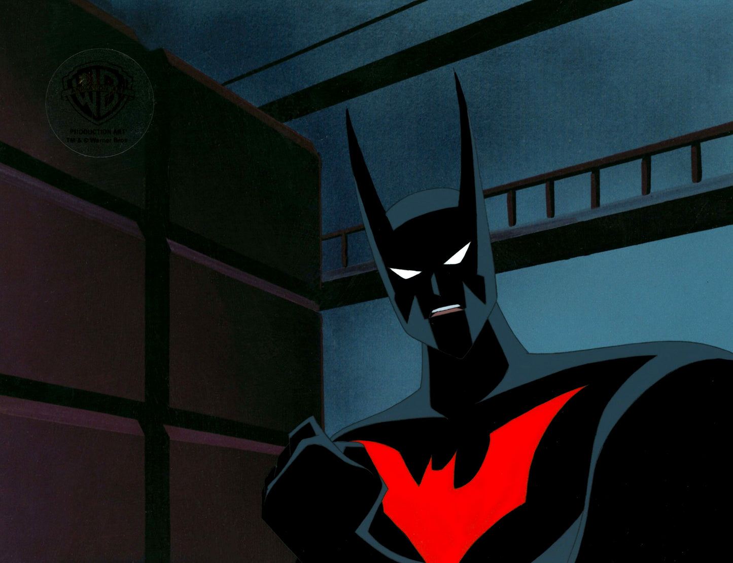 Batman Beyond Original Production Cel with Matching Drawing: Batman