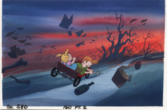 A Troll in Central Park Original Concept Painting: Gus, Rosie