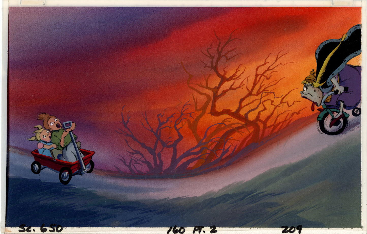 A Troll in Central Park Original Concept Painting: Gus, Rosie, Queen Gnora