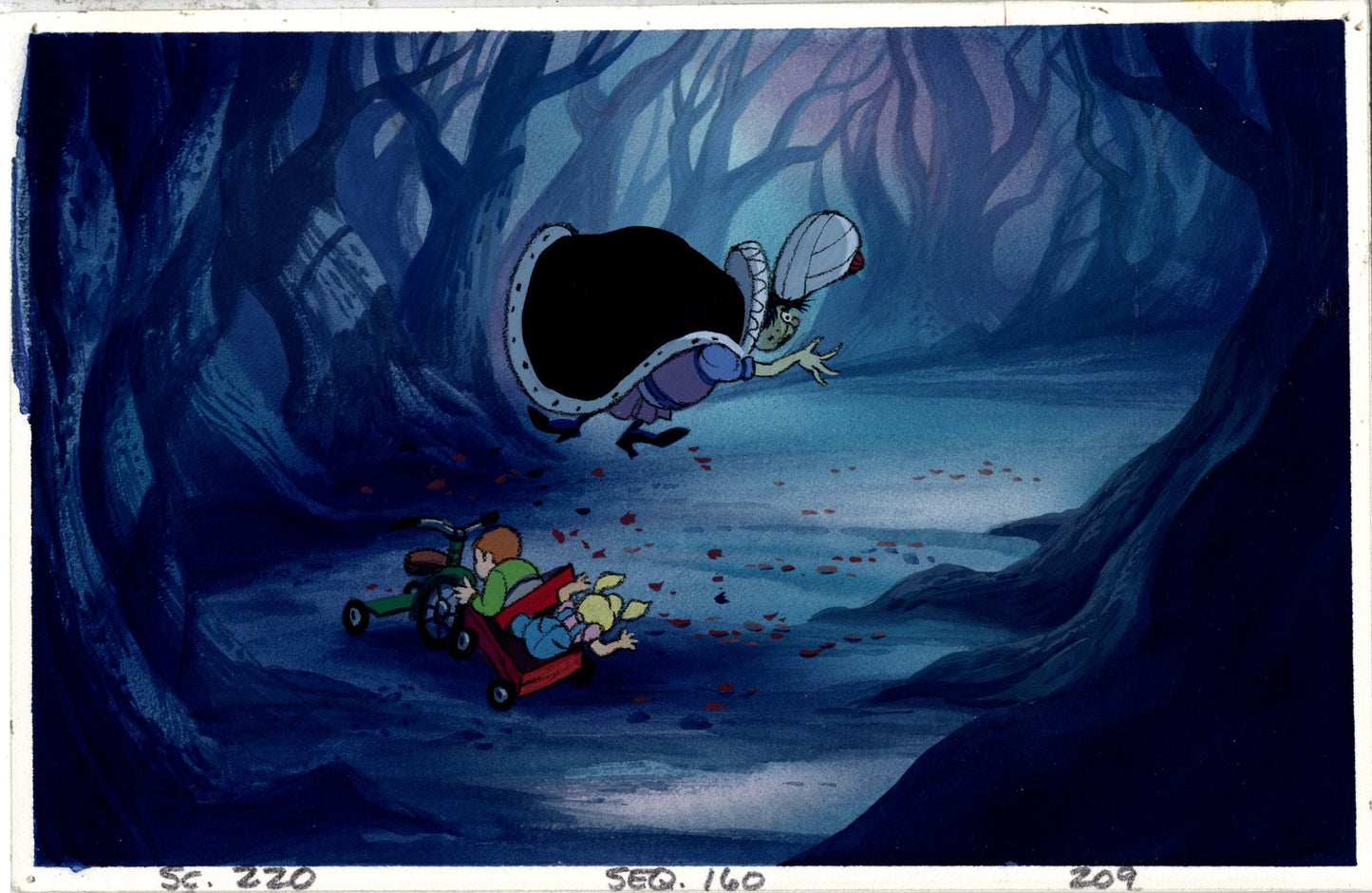 A Troll in Central Park Original Concept Painting: Gus, Rosie, Queen Gnora