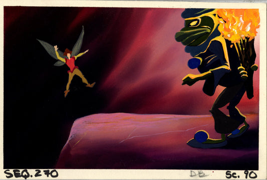 Thumbelina Original Concept Painting: Prince Cornelius, Grundel