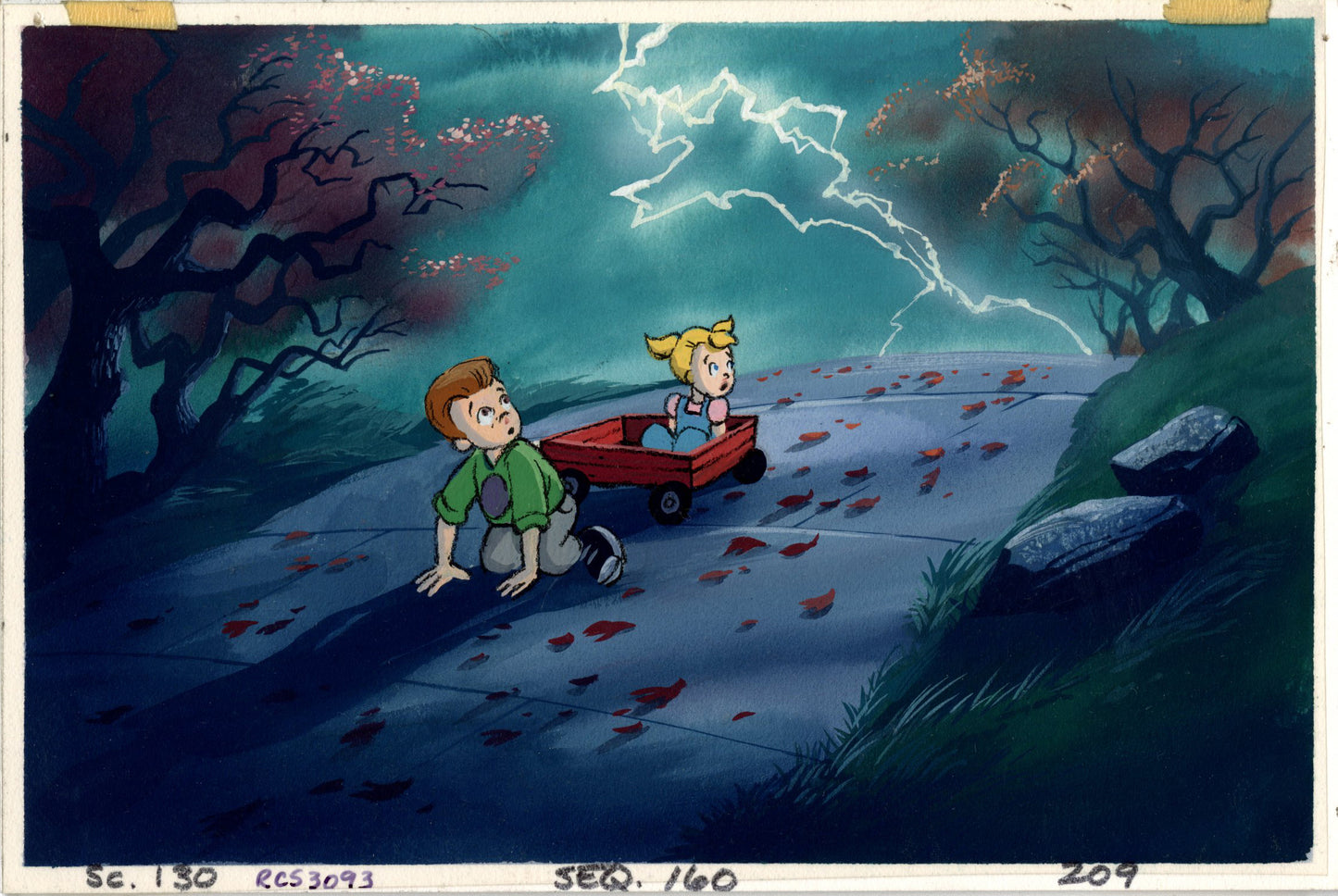 A Troll in Central Park Original Concept Painting: Gus, Rosie