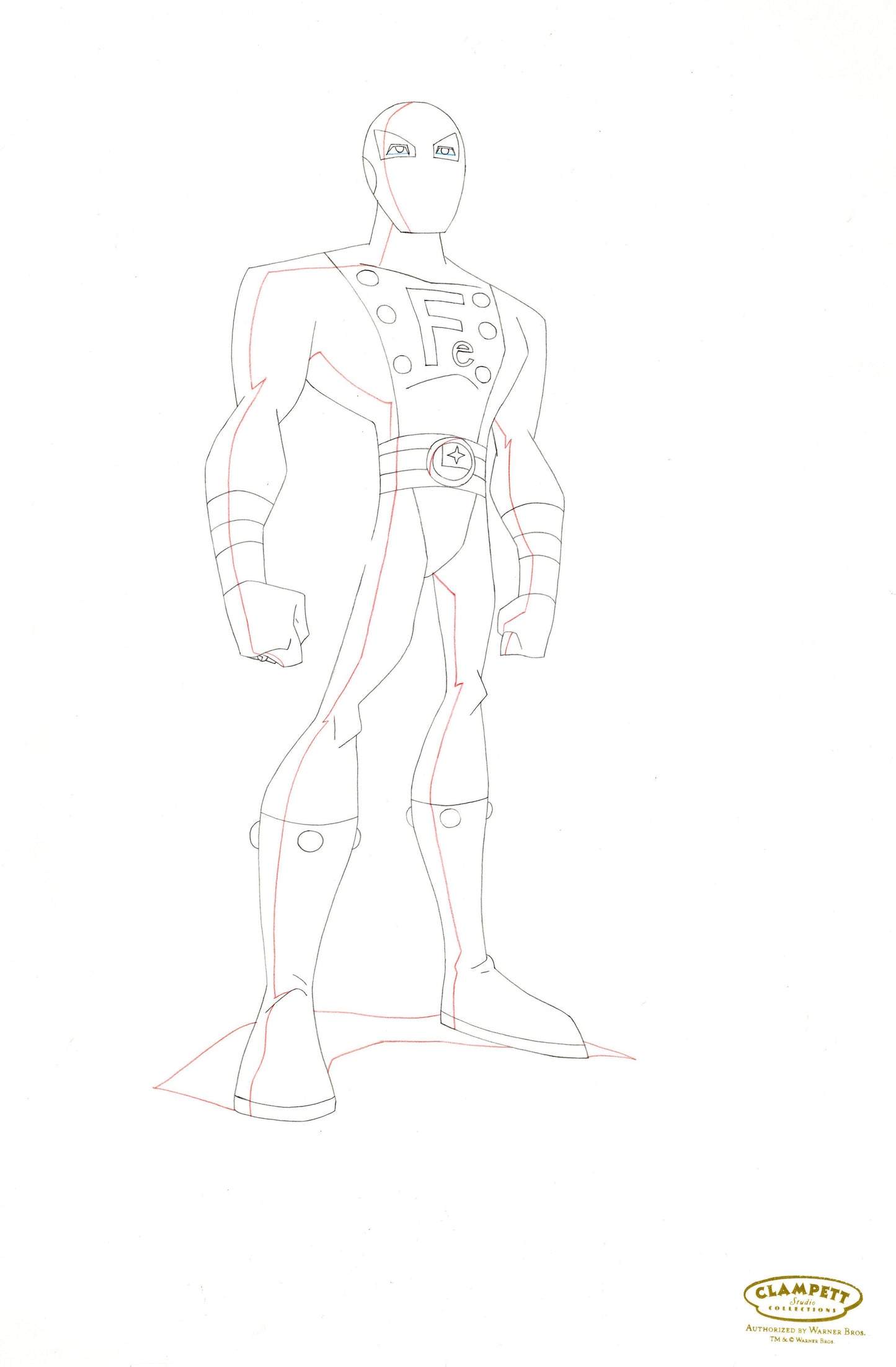 Legion of Super Heroes Original Production Drawing: Ferro Lad