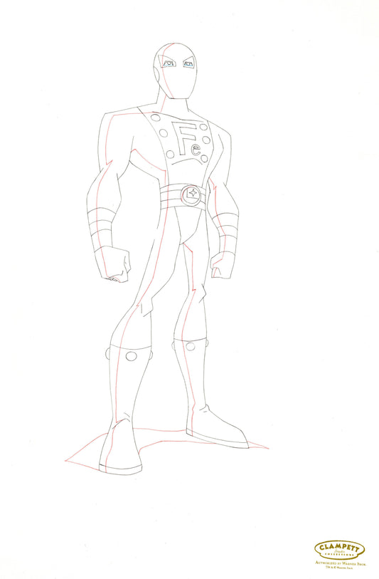 Legion of Super Heroes Original Production Drawing: Ferro Lad