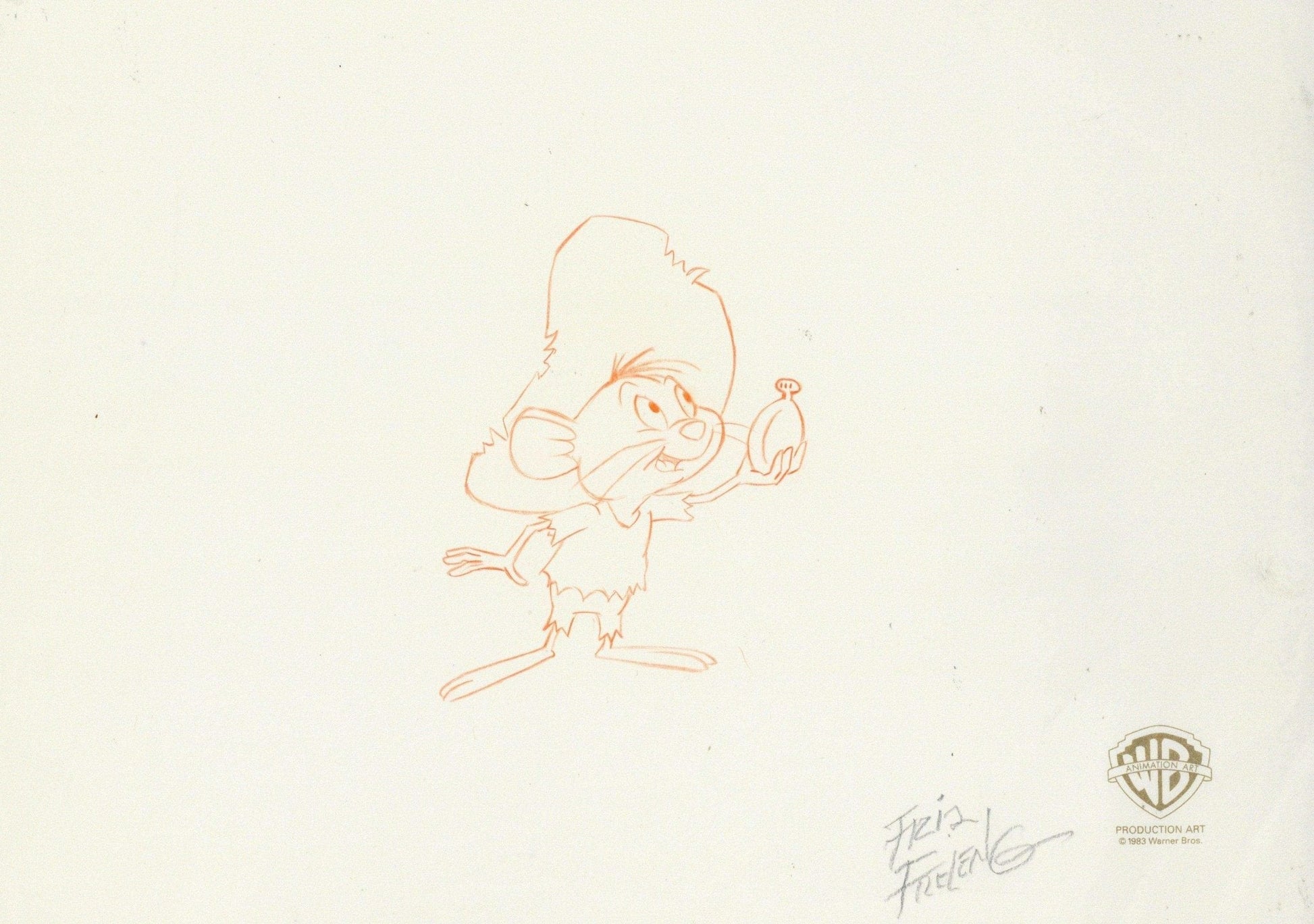 Looney Tunes Original Production Cel with Matching Drawing: Speedy Gonzales - Choice Fine Art