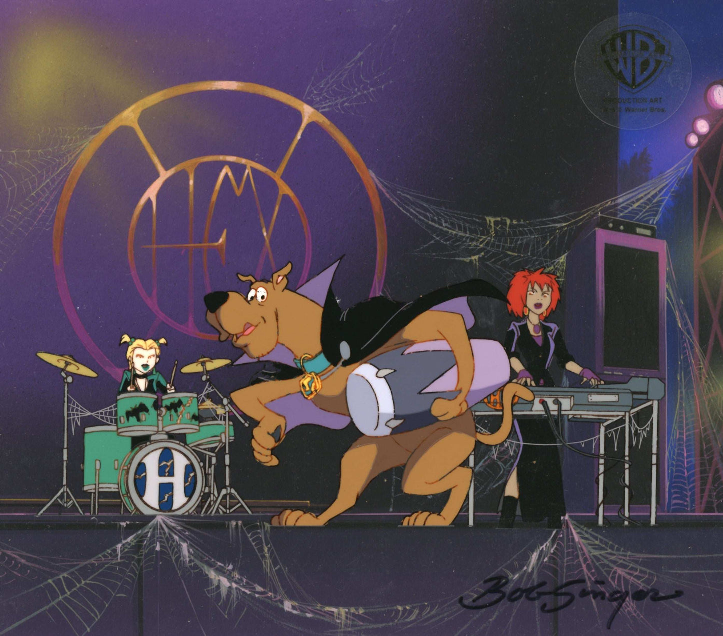 Scooby-Doo and the Witch's Ghost Original Production Cel on Original Production Background: Scooby, Dusk, and Luna - Choice Fine Art