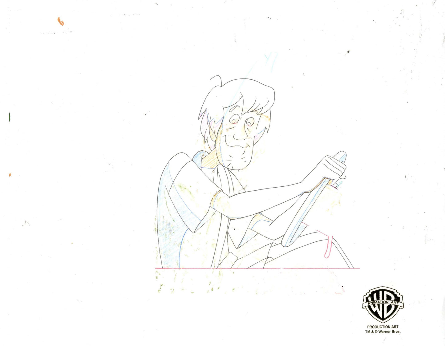 Scooby-Doo and the Witch's Ghost Original Production Cel With Matching Drawing: Scooby and Shaggy - Choice Fine Art