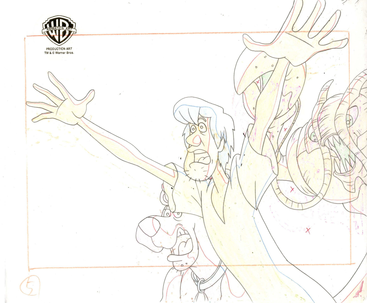 Scooby-Doo and the Witch's Ghost Original Production Cel With Matching Drawing: Scooby and Shaggy - Choice Fine Art