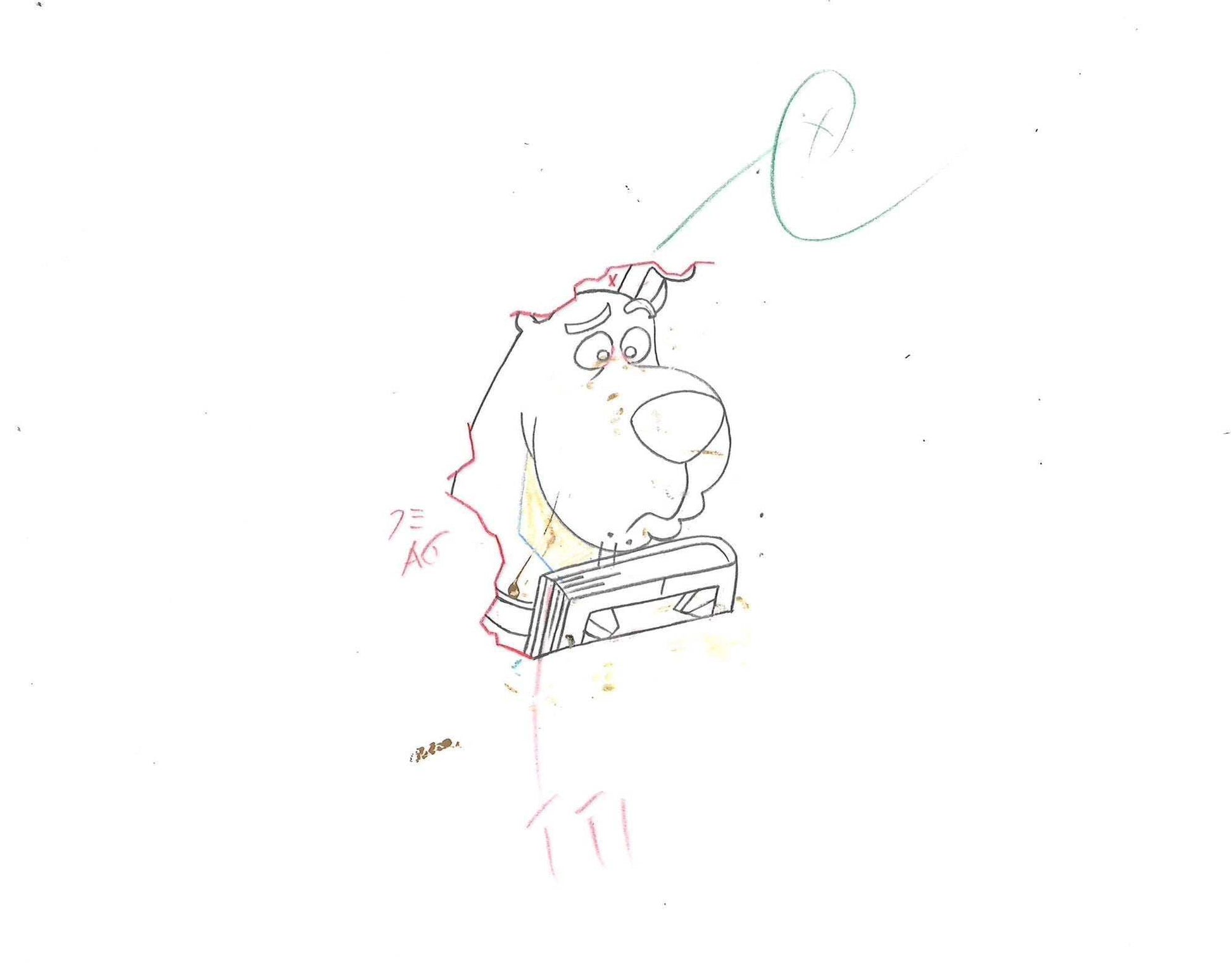 Scooby-Doo on Zombie Island Original Production Cel With Matching Drawings: Scooby and Shaggy - Choice Fine Art