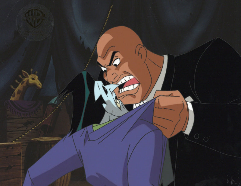 Superman the Animated Series Original Production Cel with Matching Drawing: Joker and Lex Luthor