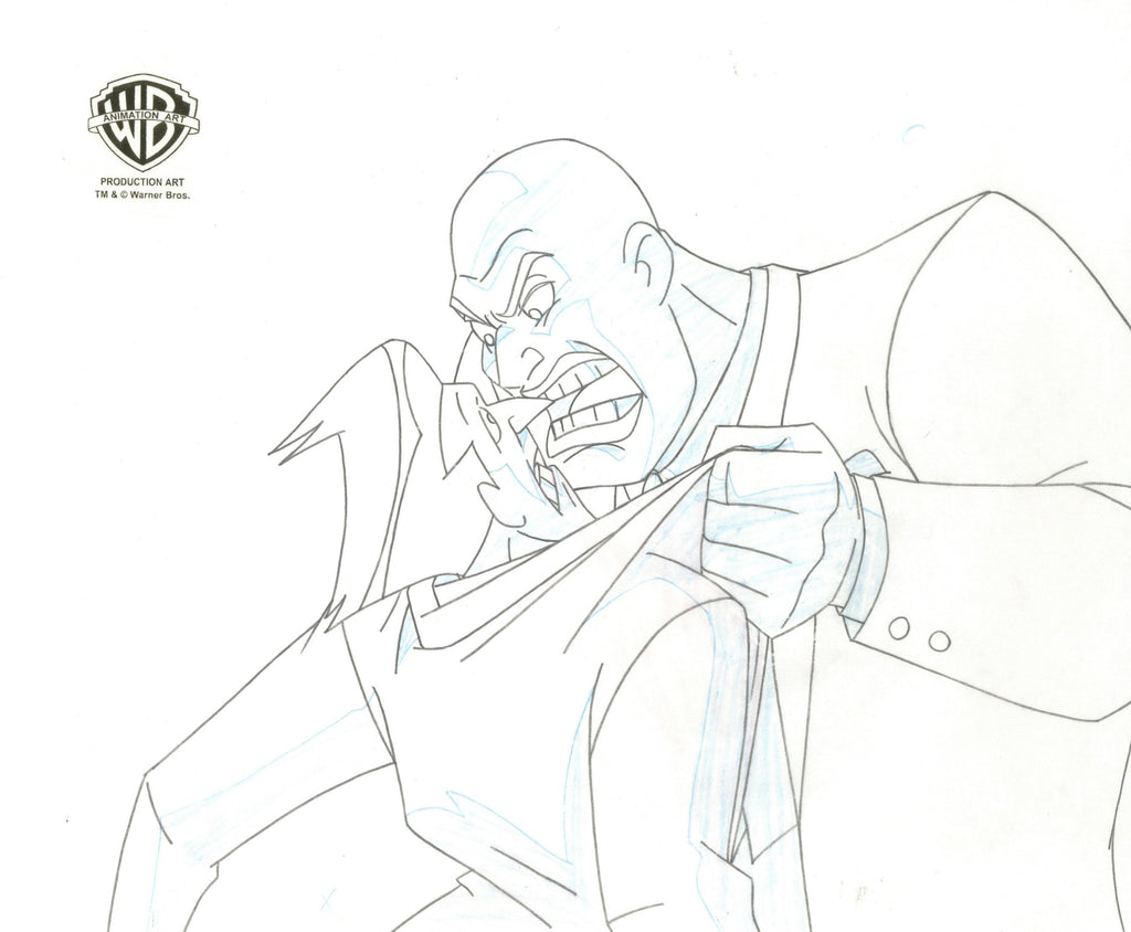 Superman the Animated Series Original Production Cel with Matching Drawing: Joker and Lex Luthor