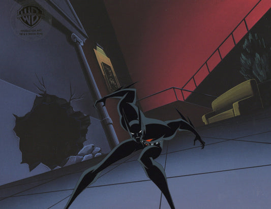 Batman Beyond Original Production Cel with Matching Drawing: Batman