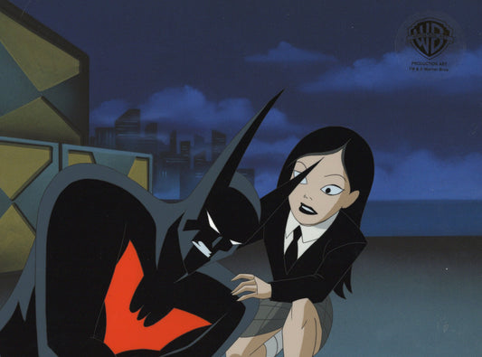 Batman Beyond Original Production Cel with Matching Drawing: Batman and Tamara