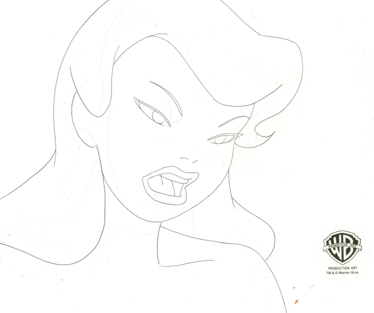 Batman The Animated Series Original Production Cel with Matching Drawing: Poison Ivy