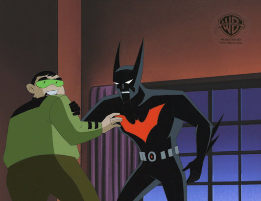 Batman Beyond Original Production Cel with Matching Drawing: Batman and Howie
