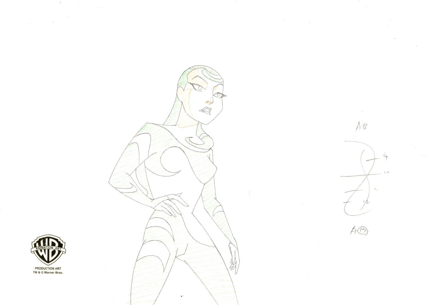 Justice League Unlimited Original Production Drawing: Inque