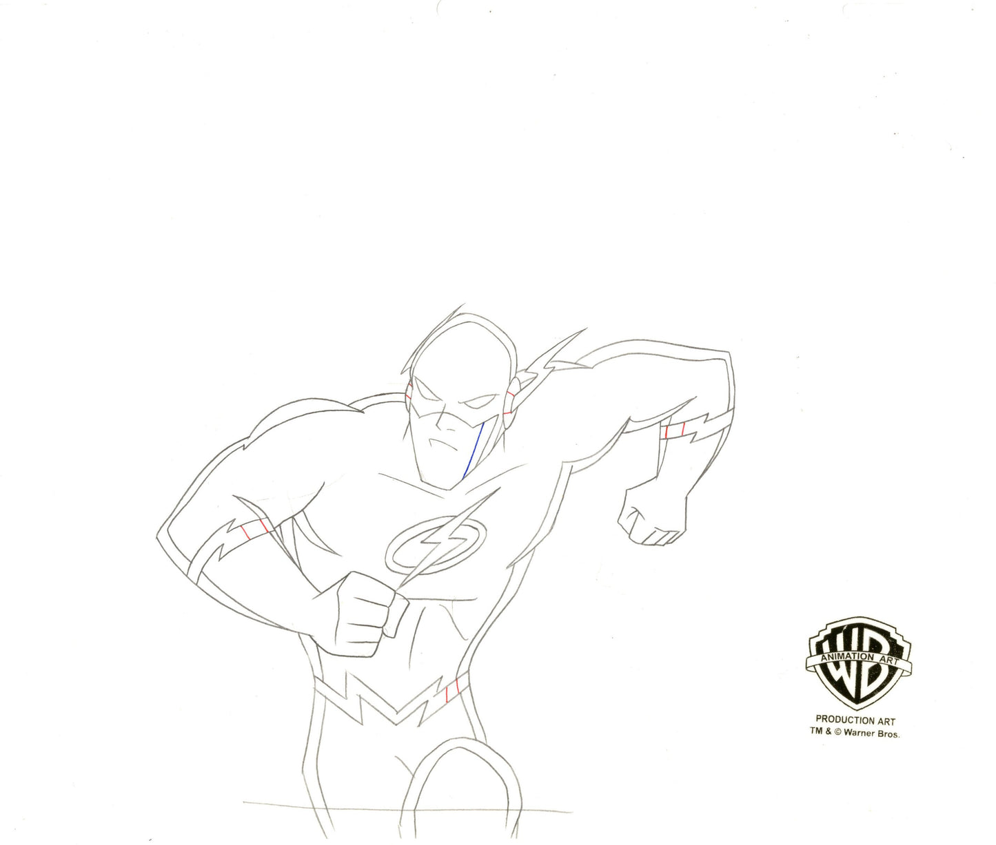 Justice League Unlimited Original Production Drawing: The Flash