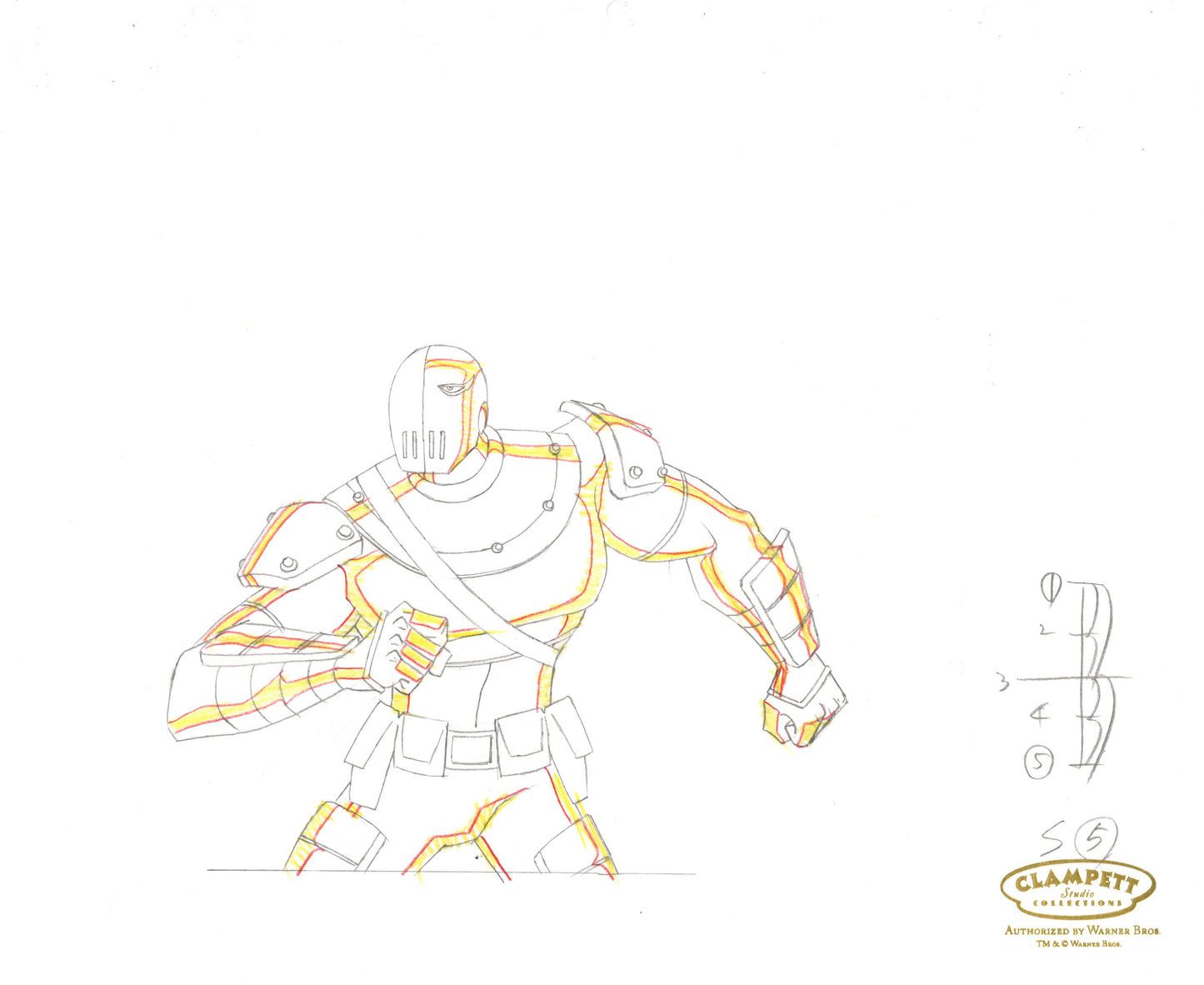 Teen Titans Original Production Drawing: Slade