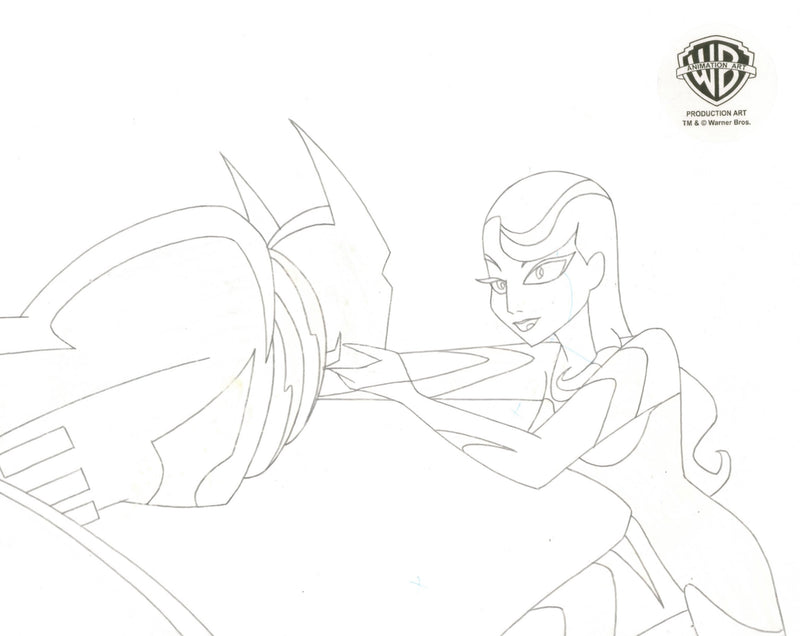 Justice League Unlimited Original Production Drawing: Batman and Inque