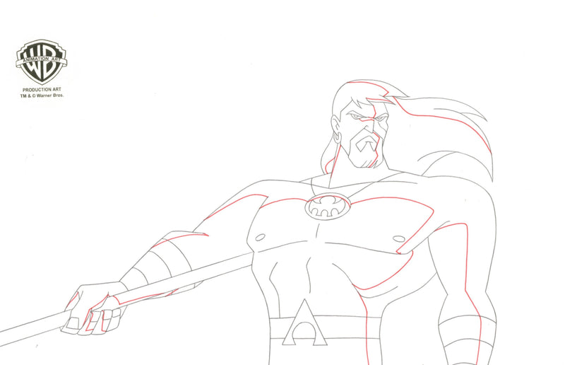 Justice League Unlimited Original Production Drawing: Aquaman