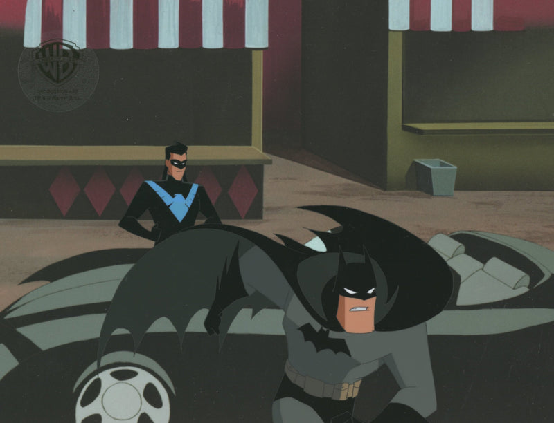 The New Batman Adventures Original Production Cel: Batman and Nightwing