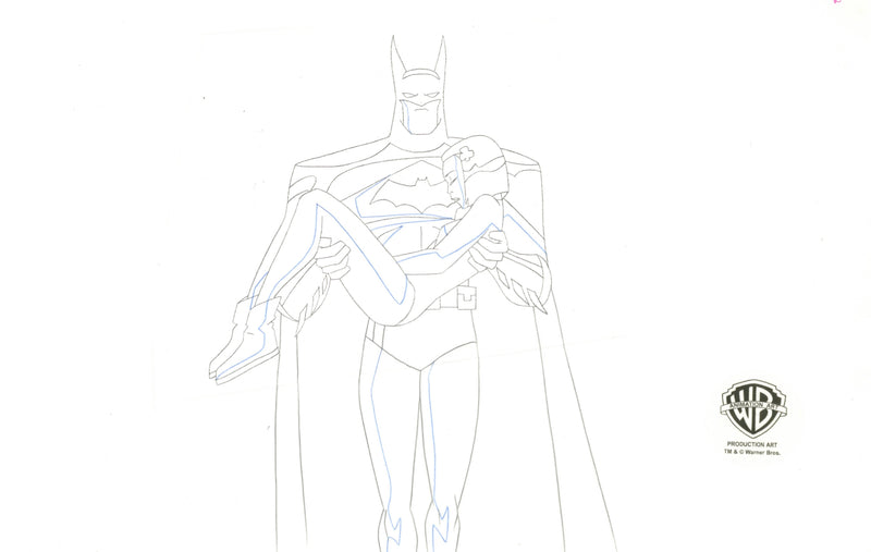 Justice League Unlimited Original Production Drawing: Batman and Ace