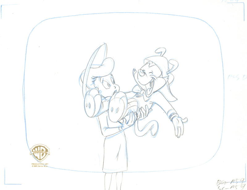 Animaniacs Original Production Drawing: Hello Nurse and Wakko