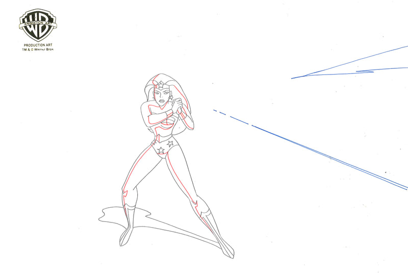 Justice League Original Production Drawing: Wonder Woman