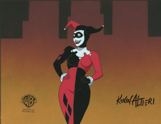 Batman The Animated Series Original Production Cel Signed By Kevin Altieri: Harley