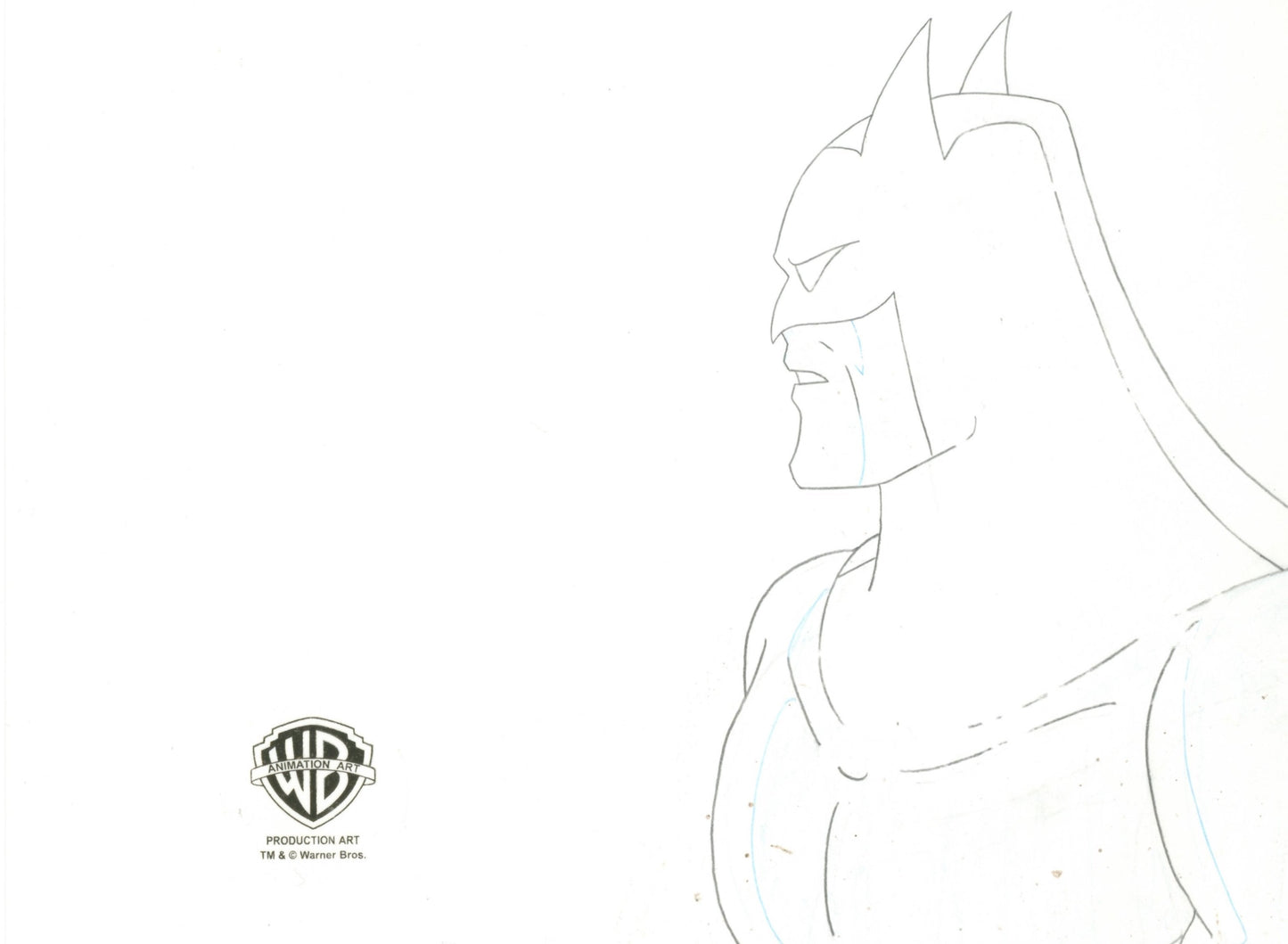 Batman The Animated Series Original Production Cel Signed by Kevin Altieri with Matching Drawing: Batman, Talia
