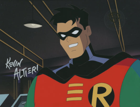 Batman The Animated Series Original Production Cel Signed By Kevin Altieri: Robin