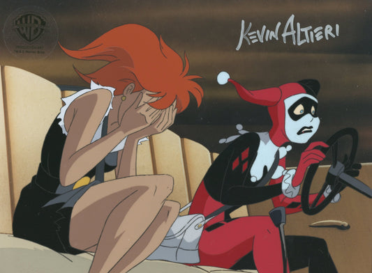 Batman The Animated Series Original Production Cel Signed By Kevin Altieri: Harley, Veronica