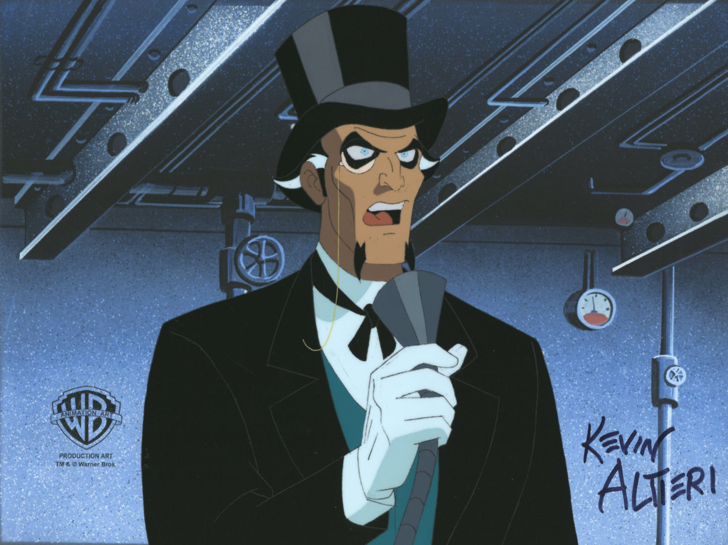 Batman The Animated Series Original Production Cel Signed By Kevin Altieri: Ra's Al Ghul