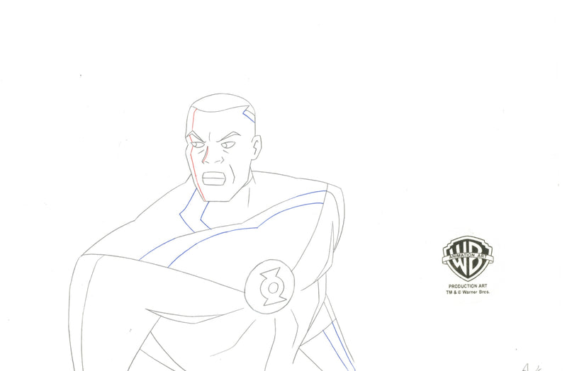 Justice League Unlimited Original Production Drawing: Green Lantern