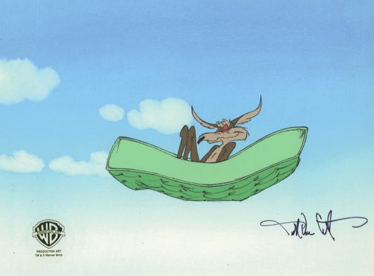 Looney Tunes Original Production Cel signed by Darrell Van Citters: Wile E Coyote
