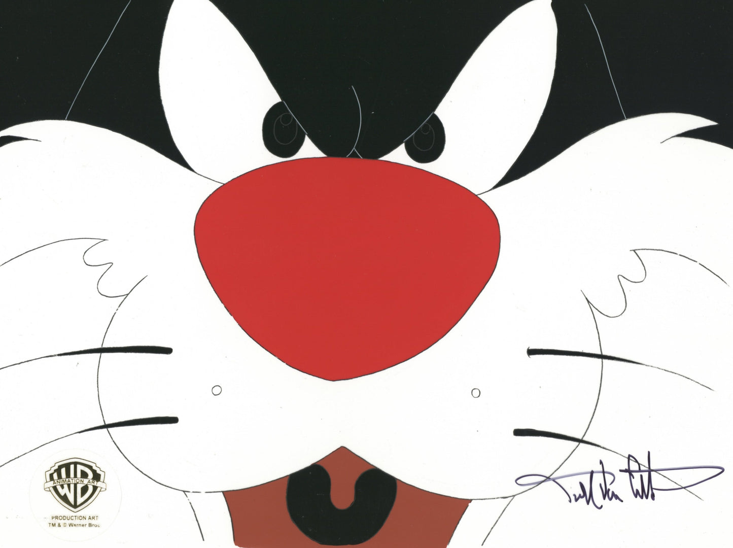 Looney Tunes Original Production Cel signed by Darrell Van Citters: Sylvester