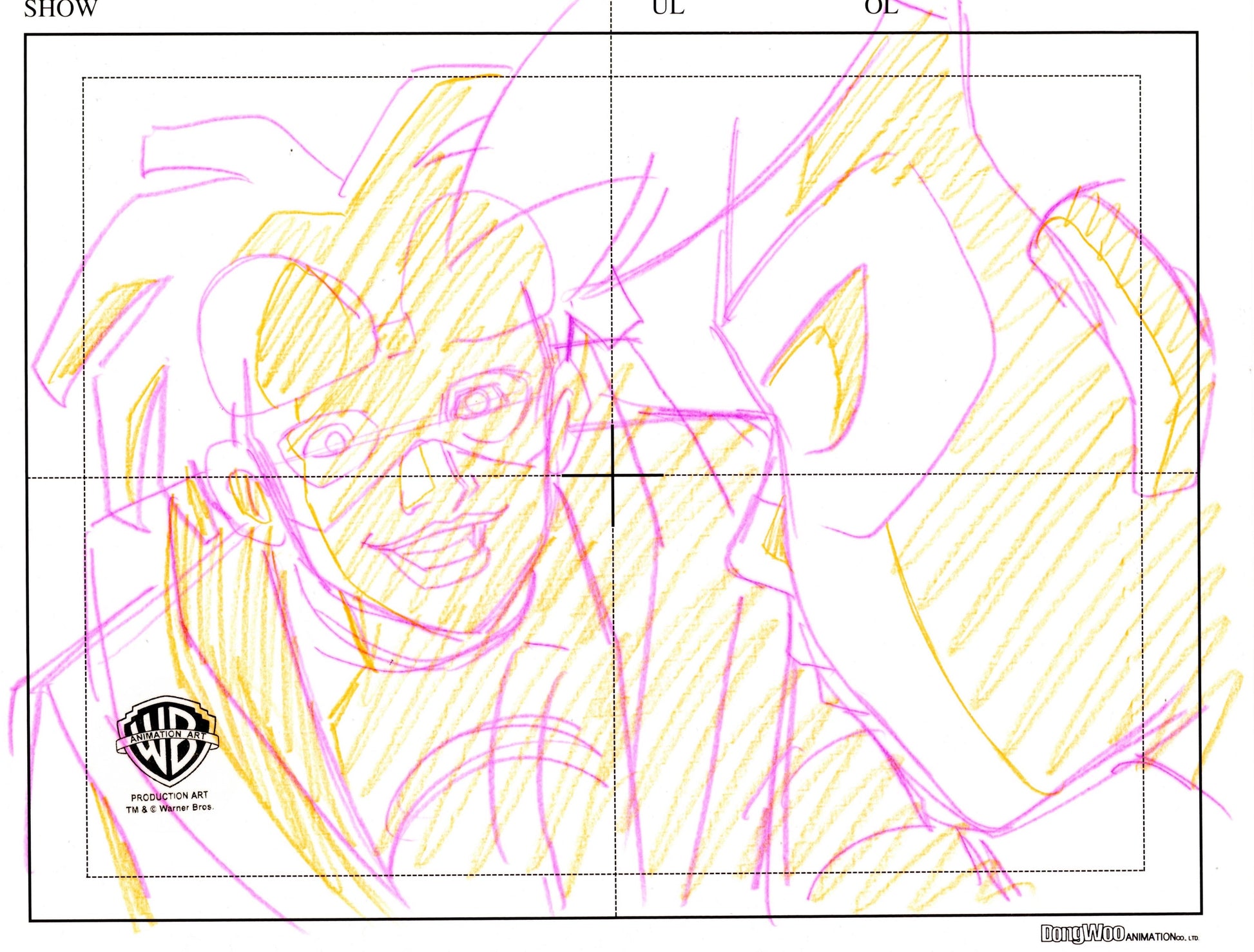 Static Shock Original Production Drawing: Static Shock and Robin ...