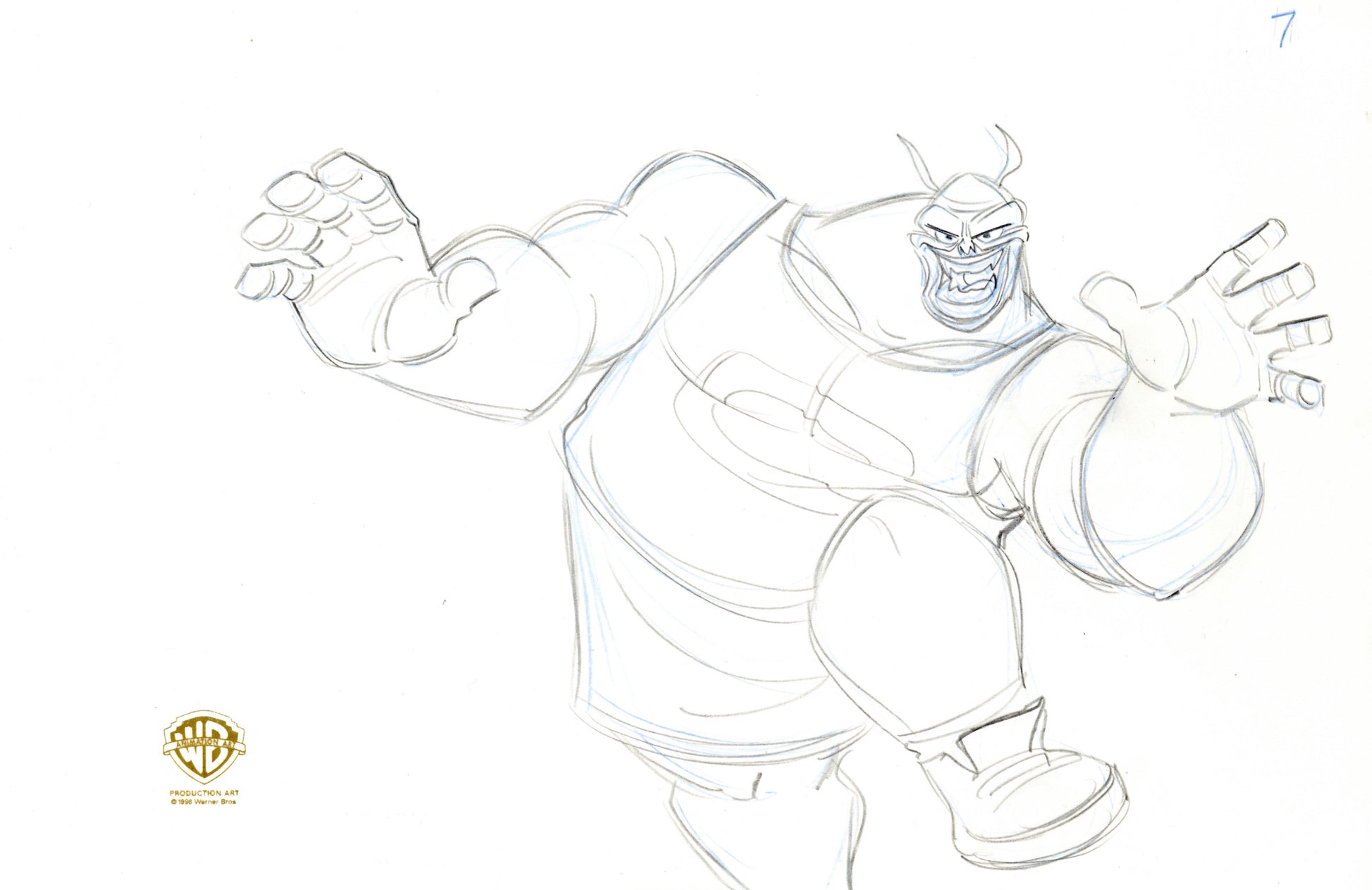 space jam monsters Space Jam Original Production Drawing: Monstar Pound